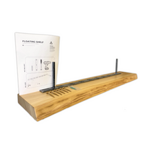 Load image into Gallery viewer, Live Edge Floating Shelf Kit