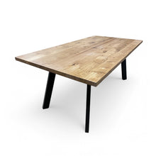 Load image into Gallery viewer, Oak Dining Table Angled Legs
