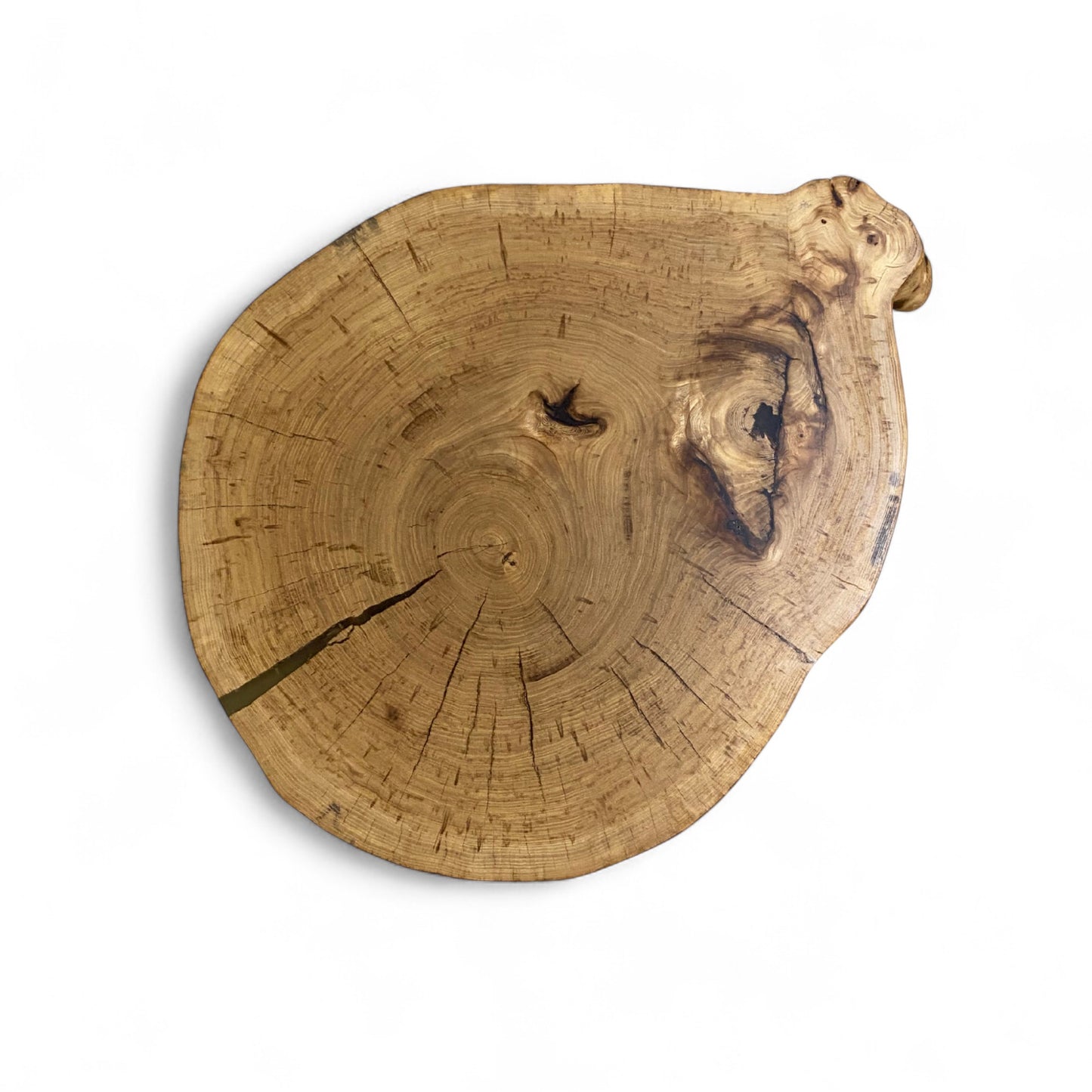 Round Live Edge Side Table