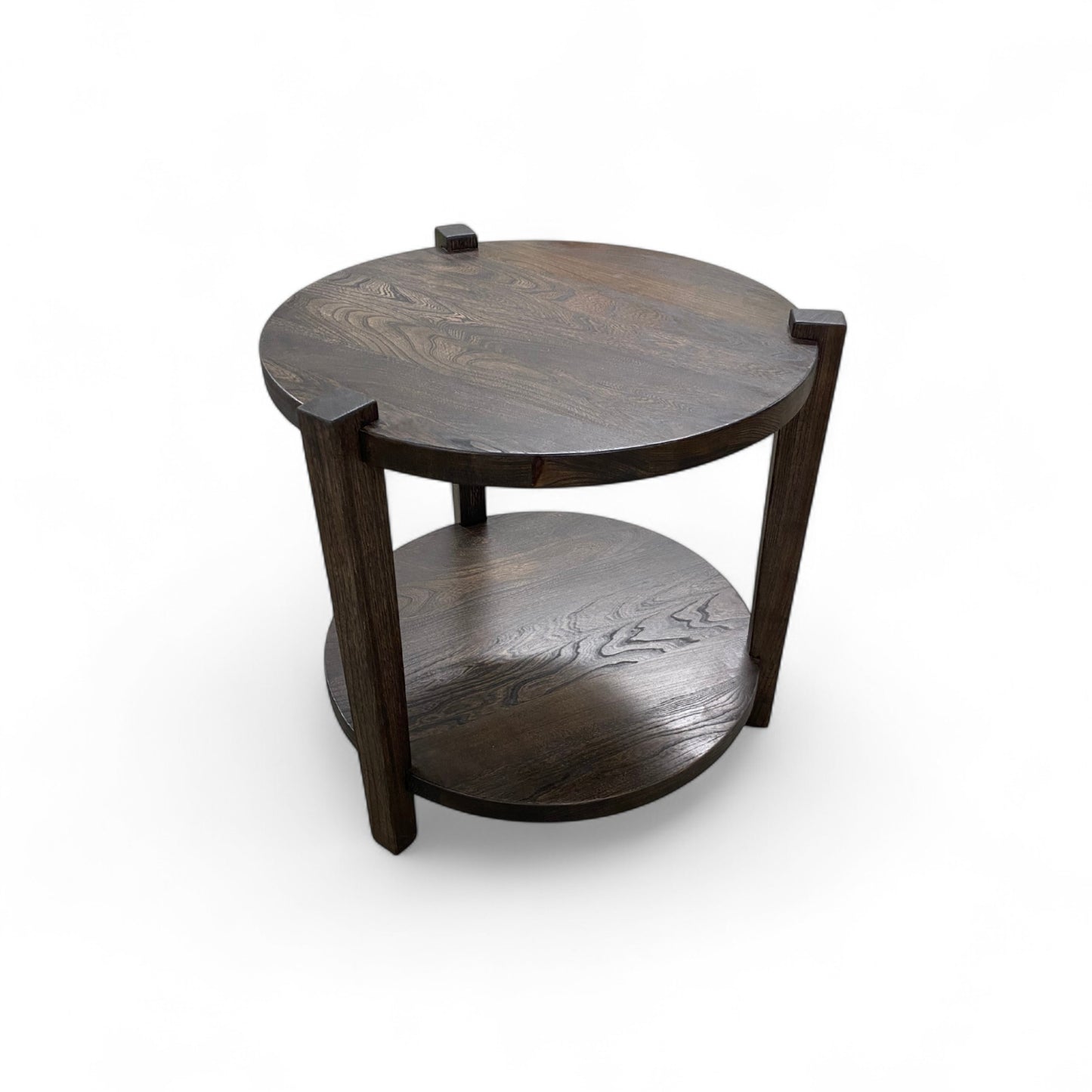 Double Round Side Table