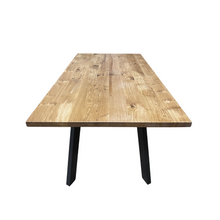 Load image into Gallery viewer, Oak Dining Table Angled Legs
