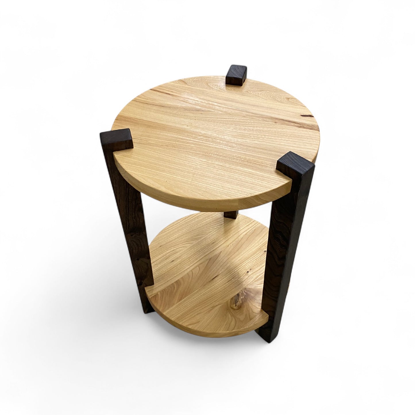 Double Round Side Table