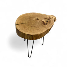 Load image into Gallery viewer, Round Live Edge Side Table

