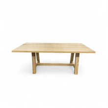 Load image into Gallery viewer, Wooden dining table on a white background
