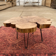 Load image into Gallery viewer, Round Live Edge Coffee Table
