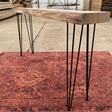 Load image into Gallery viewer, 60x10&quot; Live Edge Console Table
