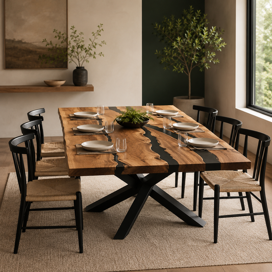 Provencher Epoxy Dining Table