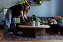Load image into Gallery viewer, Oval Coffee Table Wood Base
