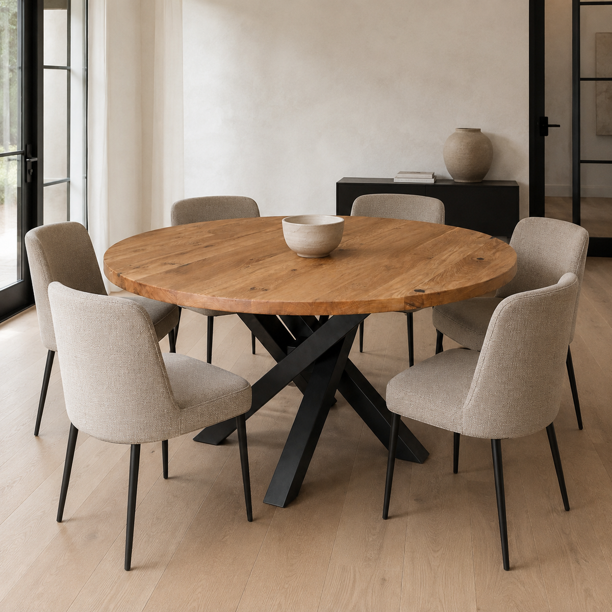 Bonfire Round Dining Table